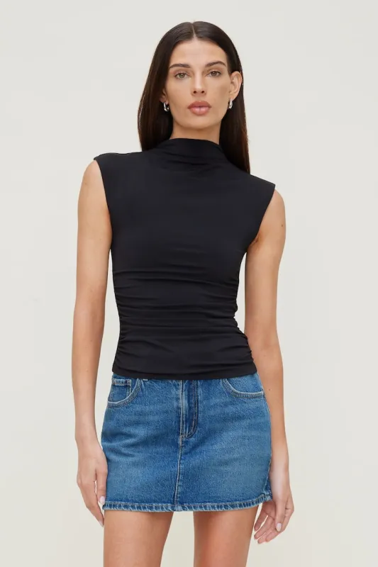 Bria Sculpt Top - Dynamite - Black - Women Clothing made by Dynamite