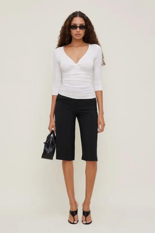 Crepe High Rise Culottes - Dynamite - Black - Women Clothing made by Dynamite