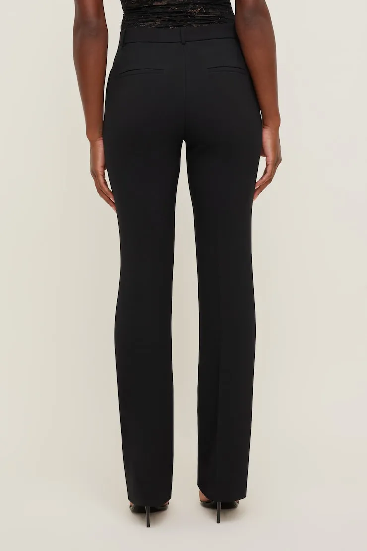High Rise Slim Straight Leg Pants - Dynamite - Black - Women Clothing sold by Dynamite product image thumbnail 5