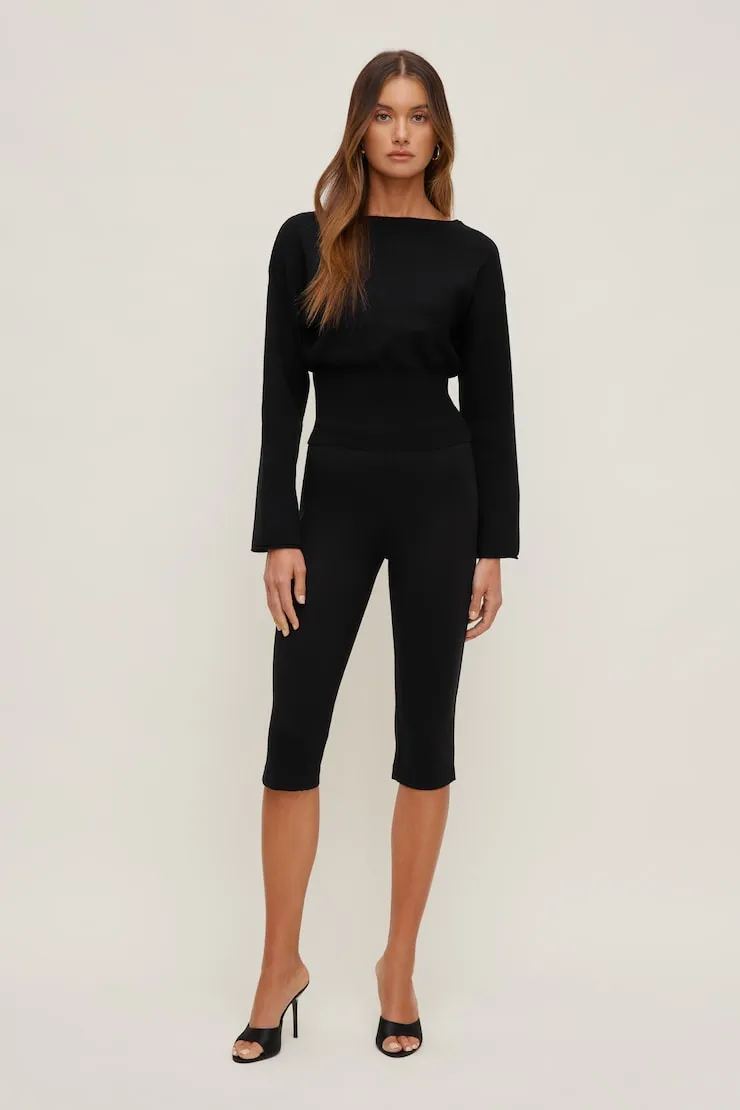 Suri Cinched Sweater - Dynamite - Black - Women Clothing sold by Dynamite product image thumbnail 5
