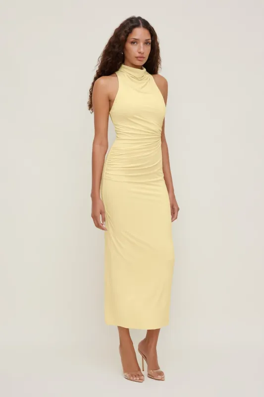 Willow Sculpt Maxi Dress - Dynamite - Yellow - Women Clothing made by Dynamite