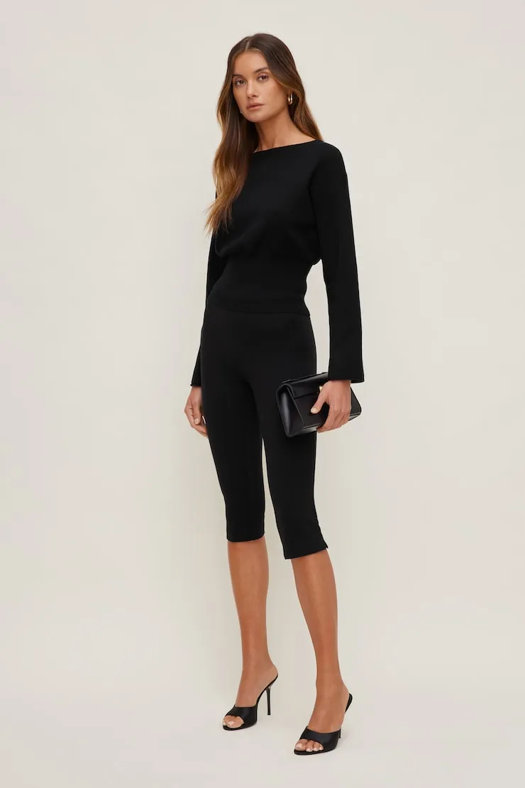 Suri Cinched Sweater - Dynamite - Black - Women Clothing sold by Dynamite product image thumbnail 3