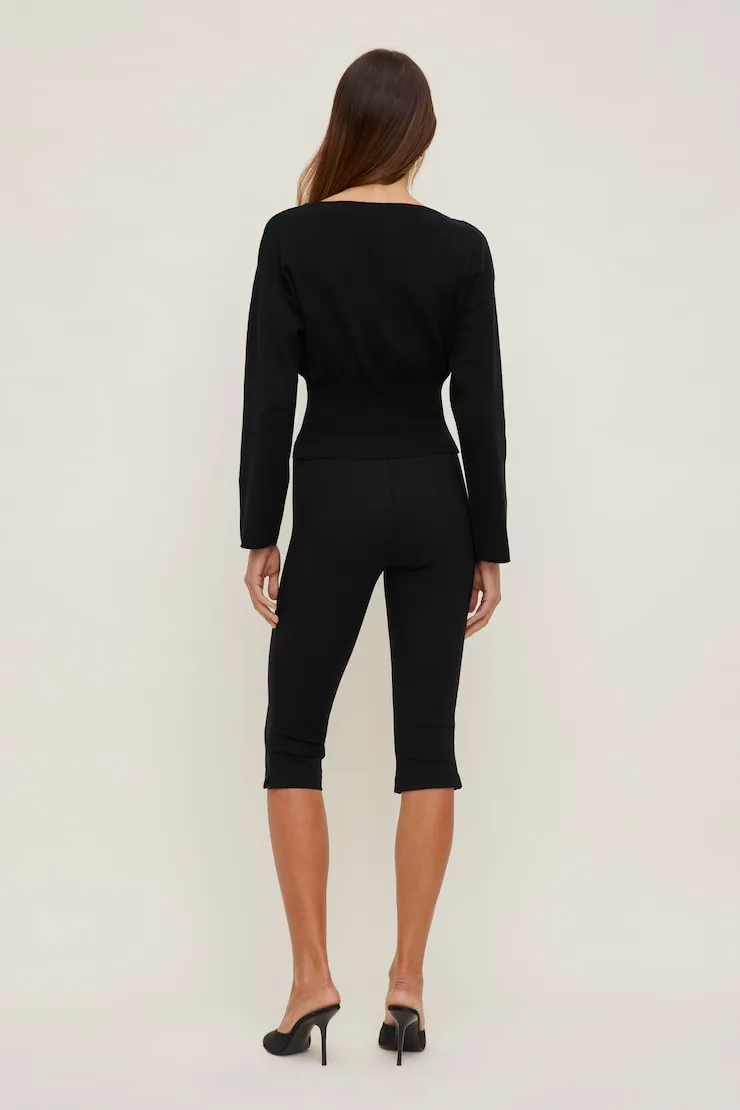 Suri Cinched Sweater - Dynamite - Black - Women Clothing sold by Dynamite product image thumbnail 4