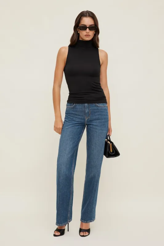Heidi High Rise Wide Leg Jeans - Dynamite - Blue - Women Clothing made by Dynamite