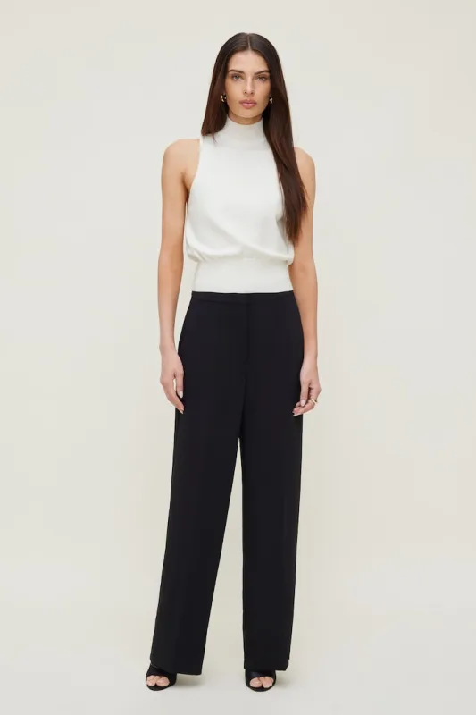 Yasmin Airflow Straight Leg Pants - Dynamite - Black - Women Clothing made by Dynamite