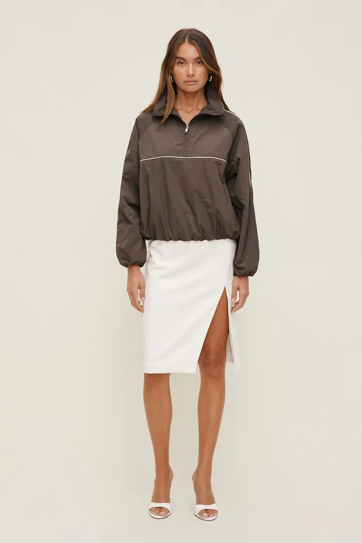 Piping Wind Anorak - Dynamite - Brown - Women Clothing sold by Dynamite product image thumbnail 3