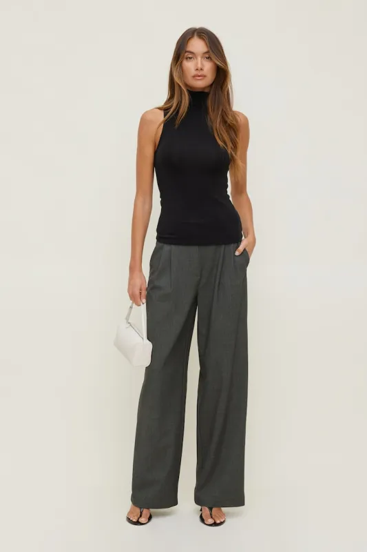 Alex Wide Leg Pants - Dynamite - Greys - Women Clothing made by Dynamite