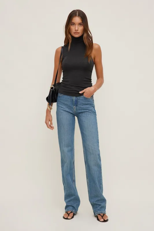 Valentina Ultra High Rise Bootcut Jeans - Dynamite - Blue - Women Clothing made by Dynamite