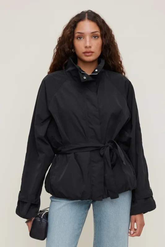 Hazel Bubble Anorak - Dynamite - Black - Women Clothing made by Dynamite