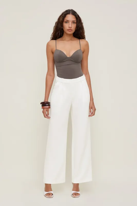 Alex Anywear Wide Leg Pants - Dynamite - White - Women Clothing made by Dynamite