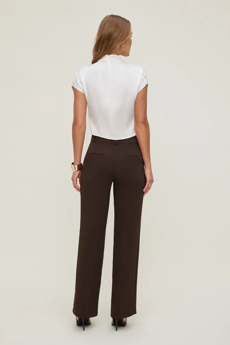 Camelia Airflow Clean Straight Leg Pants - Dynamite - Brown - Women Clothing sold by Dynamite product image thumbnail 2