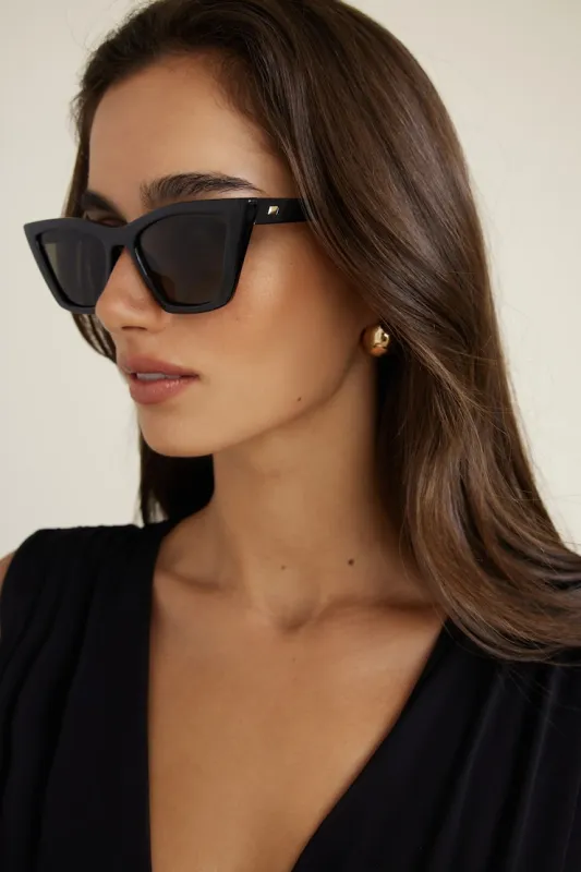 LE SPECS | Velodrome Cat Eye Sunglasses - Dynamite - Green - Women Clothing made by Dynamite