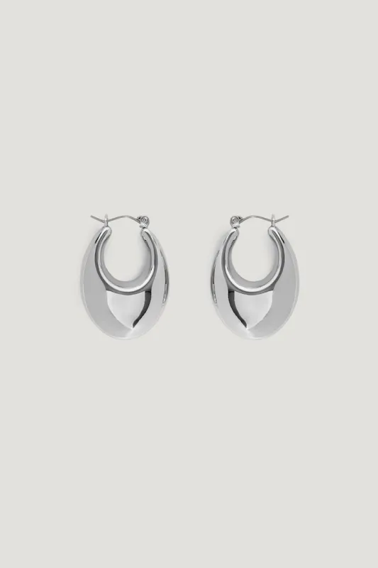 Elongated Chunky Drop Earrings - Dynamite - Greys - Women Clothing made by Dynamite
