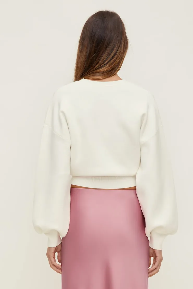 Cinched V Neck Sweater - Dynamite - White - Women Clothing sold by Dynamite product image thumbnail 2