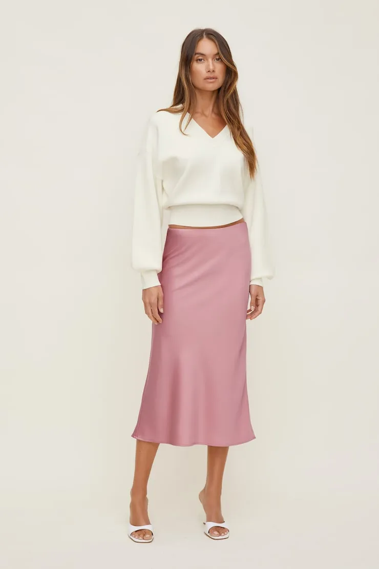 Cinched V Neck Sweater - Dynamite - White - Women Clothing sold by Dynamite product image thumbnail 3
