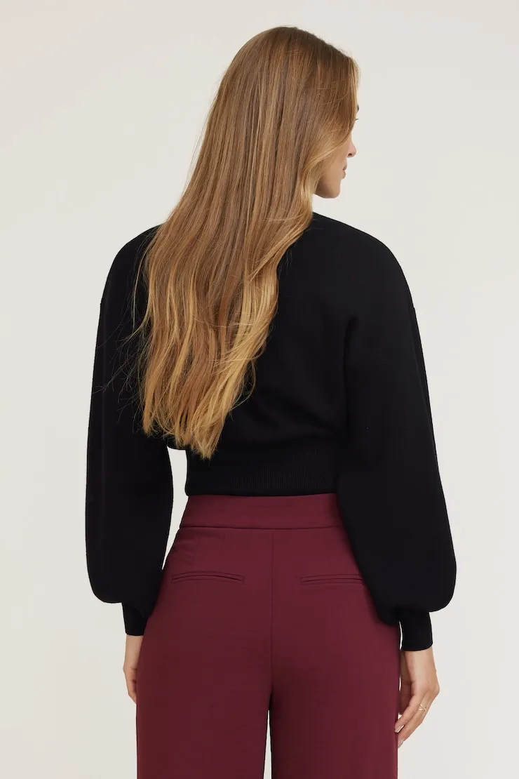 Bea Crewneck Sweater - Dynamite - Black - Women Clothing sold by Dynamite product image thumbnail 2