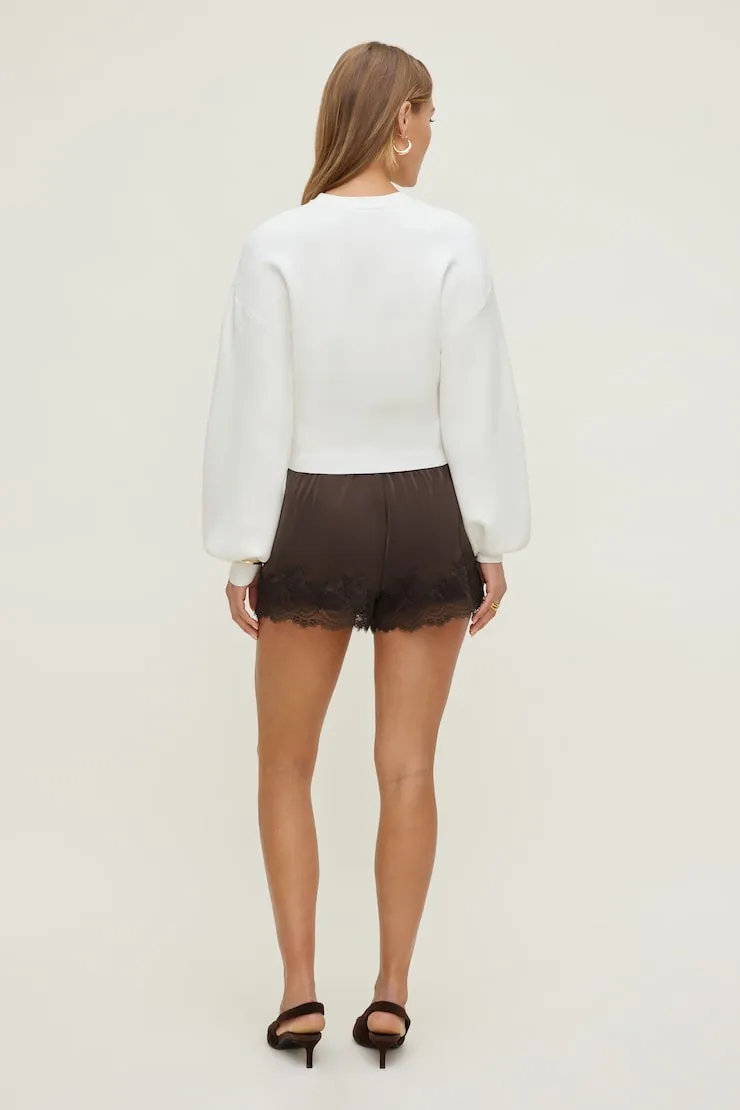 Bea Crewneck Sweater - Dynamite - White - Women Clothing sold by Dynamite product image thumbnail 4