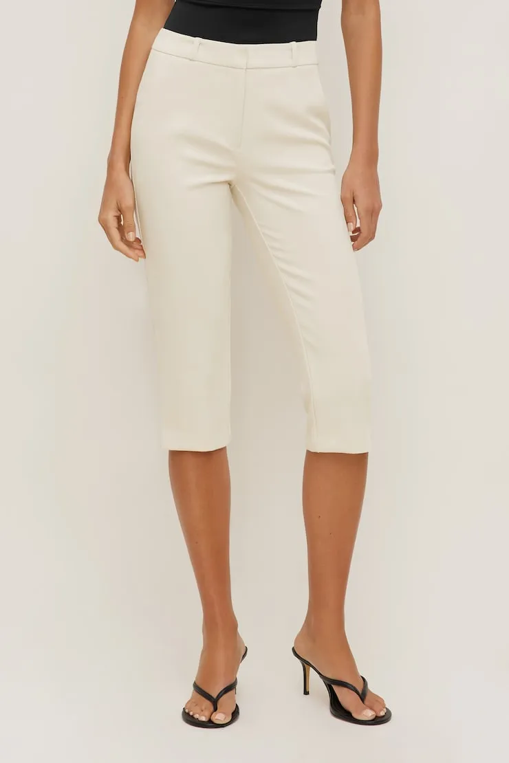 High Rise Capri Pants - Dynamite - Beige - Women Clothing sold by Dynamite product image thumbnail 2