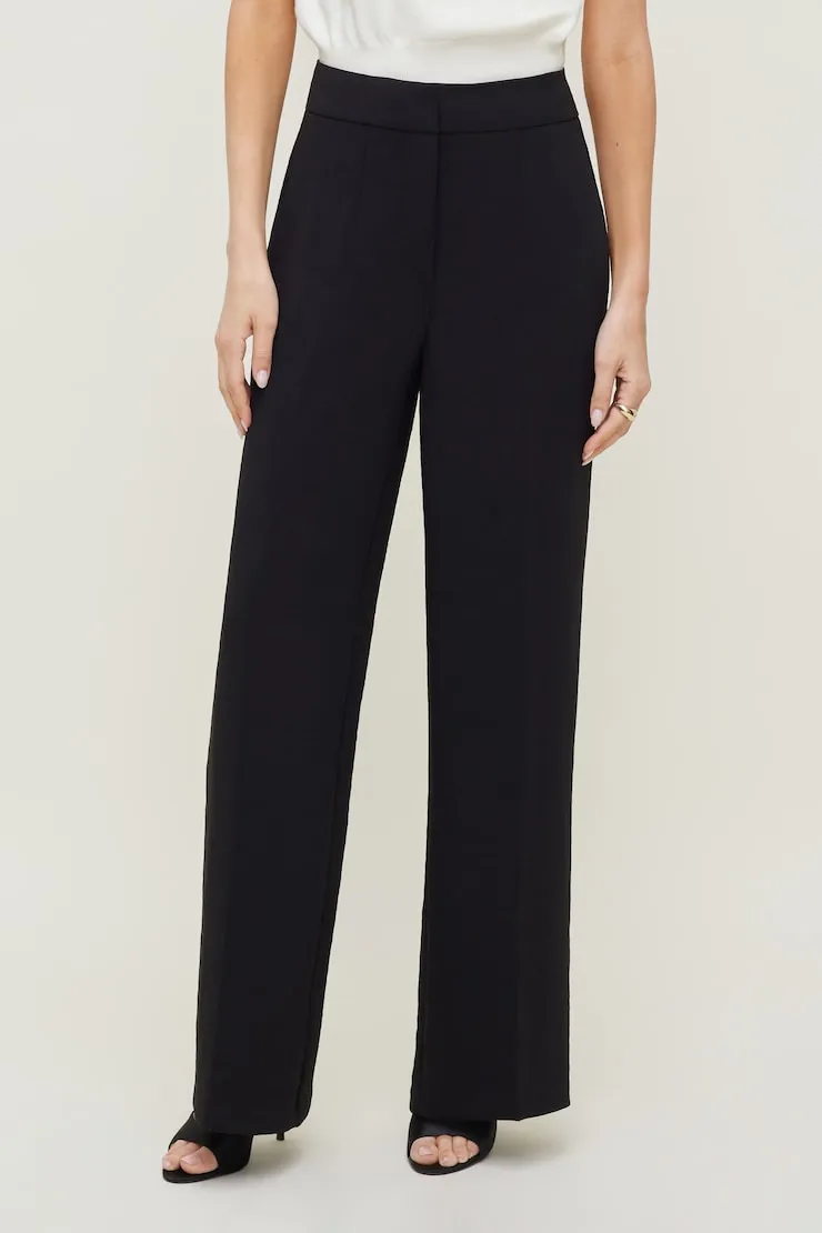 Yasmin Airflow Straight Leg Pants - Dynamite - Black - Women Clothing sold by Dynamite product image thumbnail 4