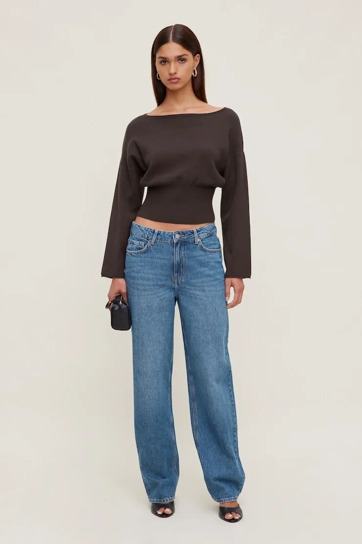 Suri Cinched Sweater - Dynamite - Brown - Women Clothing sold by Dynamite product image thumbnail 3