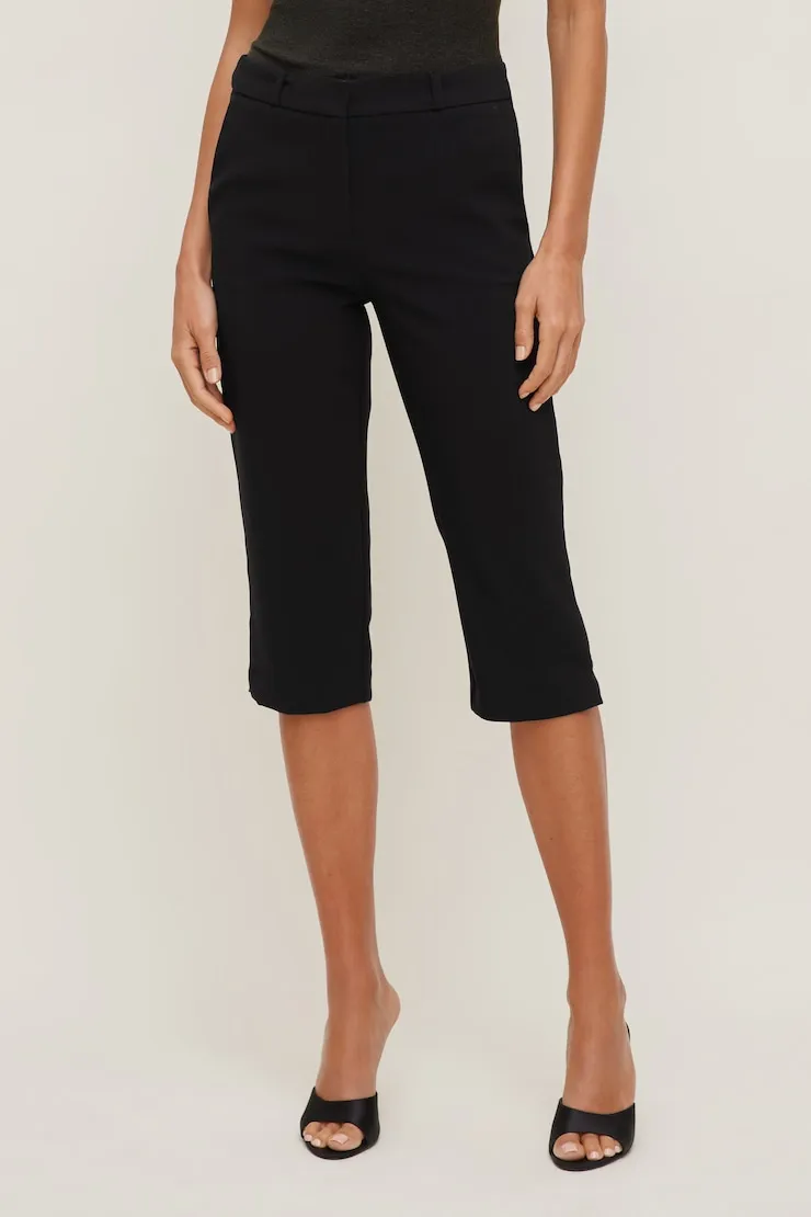 High Rise Capri Pants - Dynamite - Black - Women Clothing sold by Dynamite product image thumbnail 2