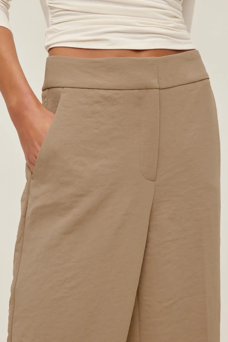 Yasmin Airflow Straight Leg Pants - Dynamite - Brown - Women Clothing sold by Dynamite product image thumbnail 5