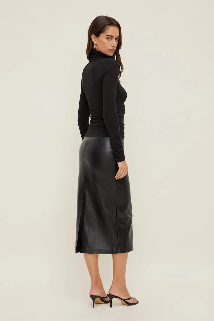 Fitted Turtleneck Top - Dynamite - Black - Women Clothing sold by Dynamite product image thumbnail 4