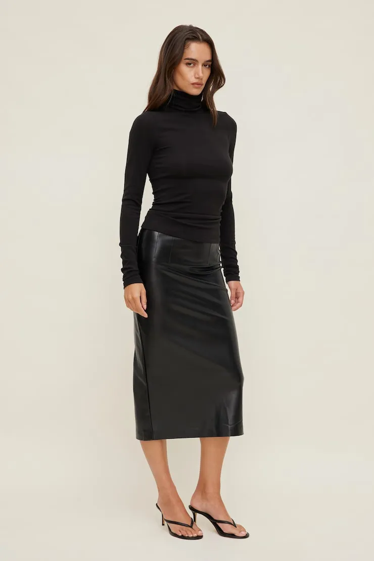 Fitted Turtleneck Top - Dynamite - Black - Women Clothing sold by Dynamite product image thumbnail 5