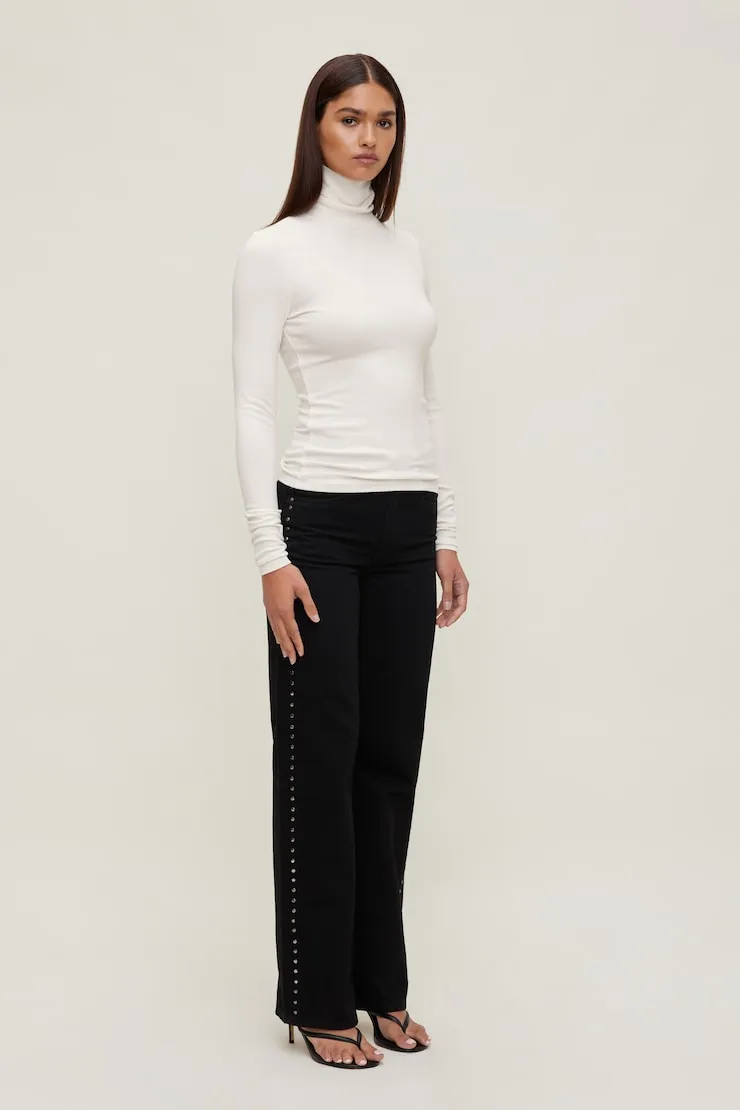 Fitted Turtleneck Top - Dynamite - White - Women Clothing sold by Dynamite product image thumbnail 5