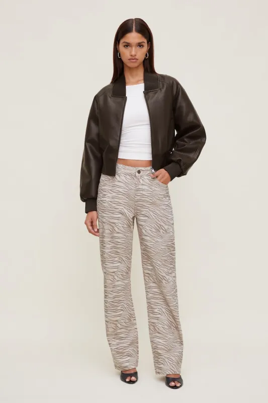 Mika Mid Rise Relaxed Straight Leg Jeans - Dynamite - Black - Women Clothing made by Dynamite