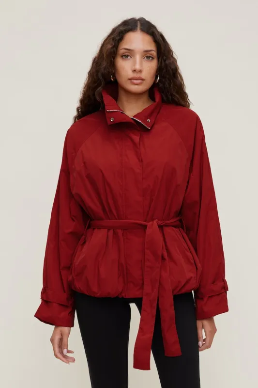 Hazel Bubble Anorak - Dynamite - Red - Women Clothing made by Dynamite