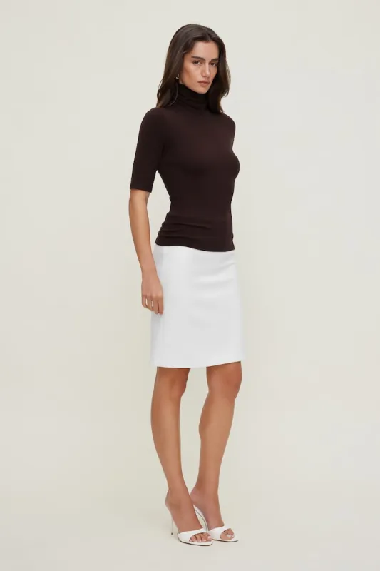 Pencil Midi Skirt - Dynamite - White - Women Clothing made by Dynamite
