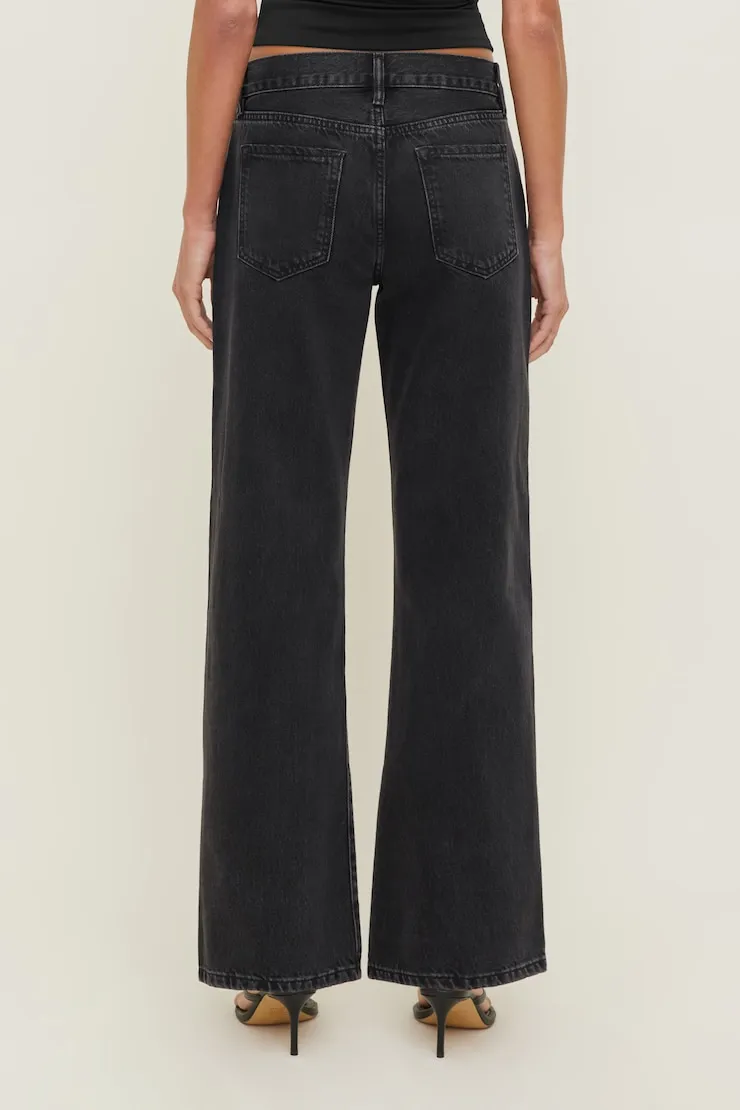 Jules Relaxed Low Rise Straight Leg Jeans - Dynamite - Blue - Women Clothing sold by Dynamite product image thumbnail 4