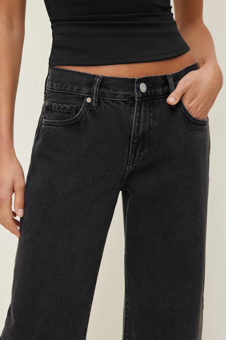 Jules Relaxed Low Rise Straight Leg Jeans - Dynamite - Blue - Women Clothing sold by Dynamite product image thumbnail 5
