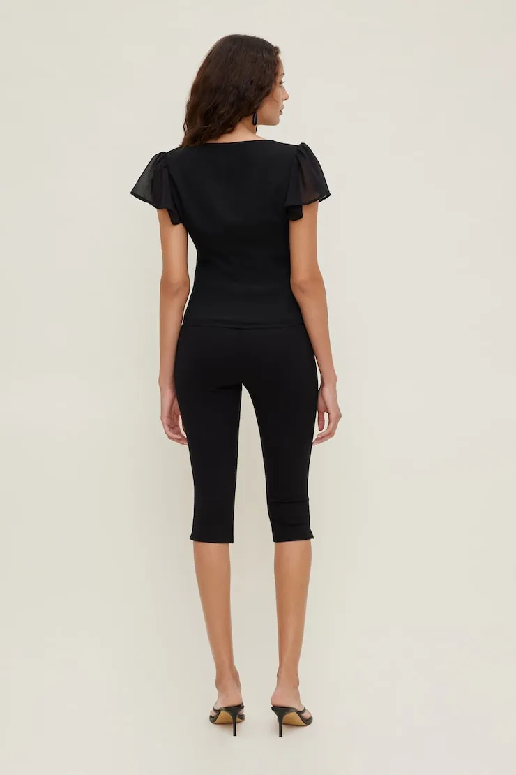 Liv Capri Pants - Dynamite - Black - Women Clothing sold by Dynamite product image thumbnail 3
