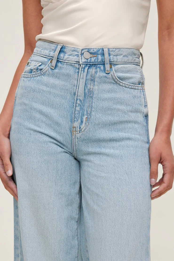 Harlow Ultra High Rise Wide Leg Jeans - Dynamite - Blue - Women Clothing sold by Dynamite product image thumbnail 5