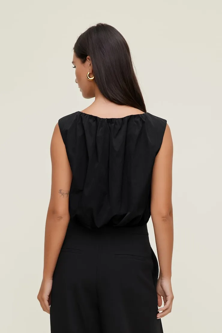 Nylon Bubble Top - Dynamite - Black - Women Clothing sold by Dynamite product image thumbnail 2