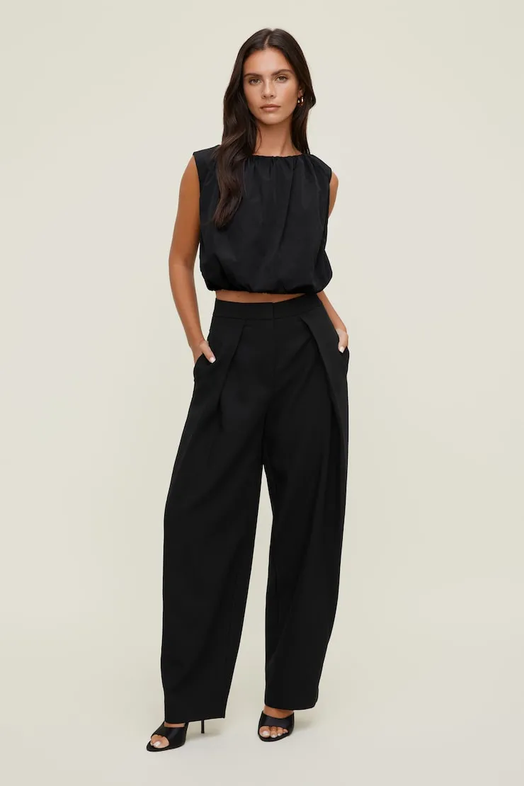 Nylon Bubble Top - Dynamite - Black - Women Clothing sold by Dynamite product image thumbnail 3