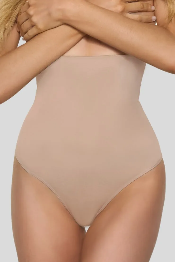 BOOMBA | High-Waisted Shapers - Dynamite - Beige - Women Clothing sold by Dynamite product image thumbnail 3