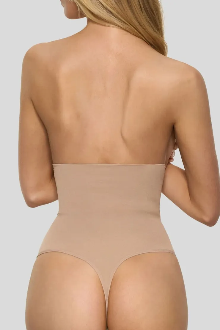 BOOMBA | High-Waisted Shapers - Dynamite - Beige - Women Clothing sold by Dynamite product image thumbnail 4