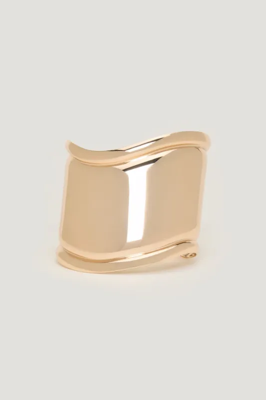 Wave Cuff Bracelet - Dynamite - Yellow - Women Clothing made by Dynamite