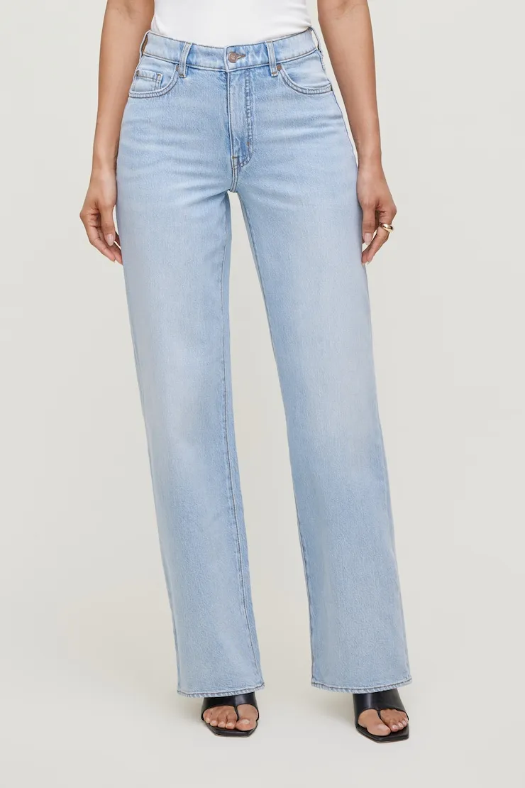 Heidi High Rise Wide Leg Jeans - Dynamite - Blue - Women Clothing sold by Dynamite product image thumbnail 5