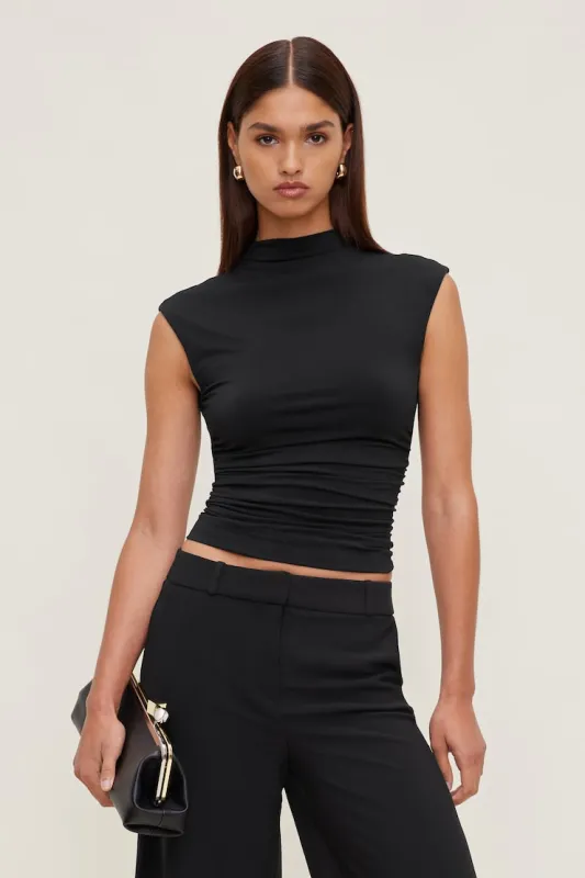 Bria Sculpt Top - Dynamite - Black - Women Clothing made by Dynamite