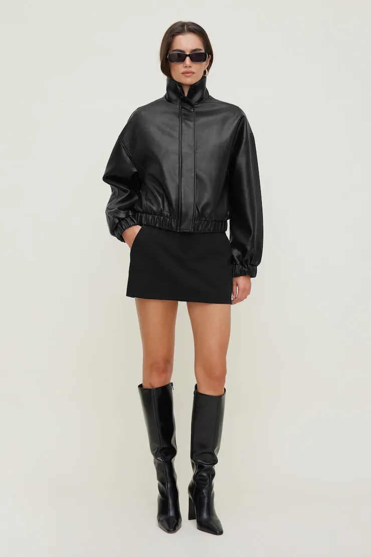 Josefine Mini Skort - Dynamite - Black - Women Clothing sold by Dynamite