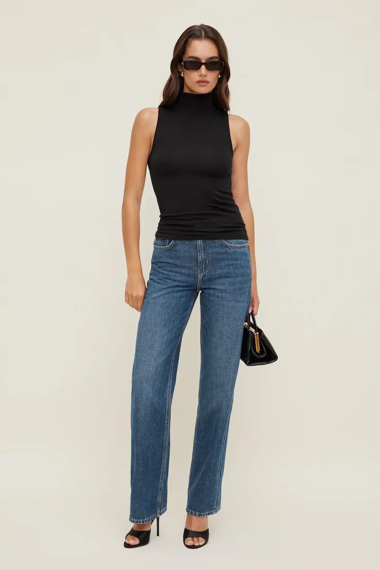 Heidi High Rise Wide Leg Jeans - Dynamite - Blue - Women Clothing sold by Dynamite product image thumbnail 2