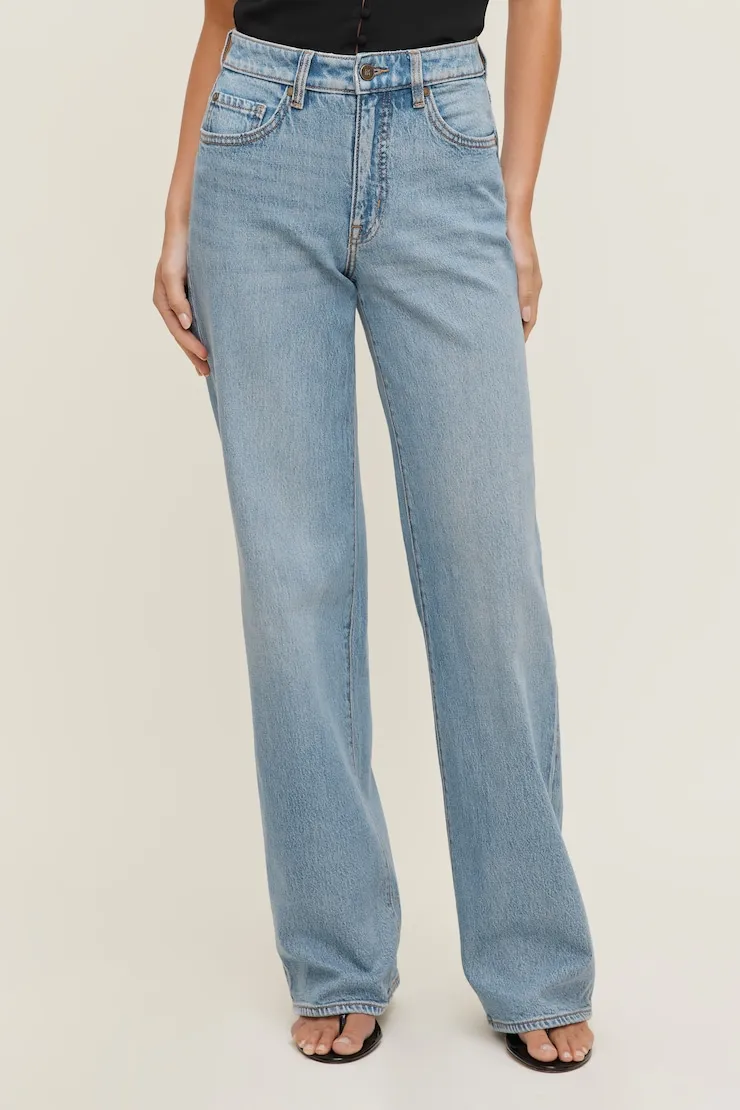 Heidi High Rise Wide Leg Jeans - Dynamite - Blue - Women Clothing sold by Dynamite product image thumbnail 2