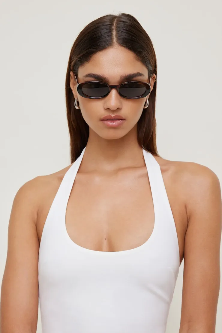 LE SPECS | Outta Love Oval Sunglasses - Dynamite - Brown - Women Clothing sold by Dynamite product image thumbnail 2