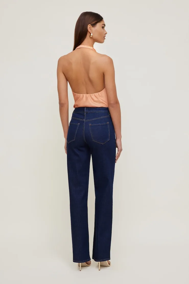 Heidi Stretch High Rise Wide Leg Jeans - Dynamite - Blue - Women Clothing sold by Dynamite product image thumbnail 2