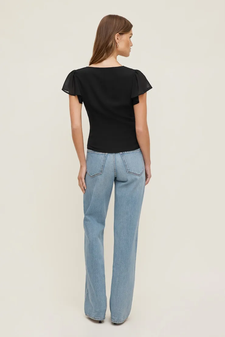 Heidi High Rise Wide Leg Jeans - Dynamite - Blue - Women Clothing sold by Dynamite product image thumbnail 3