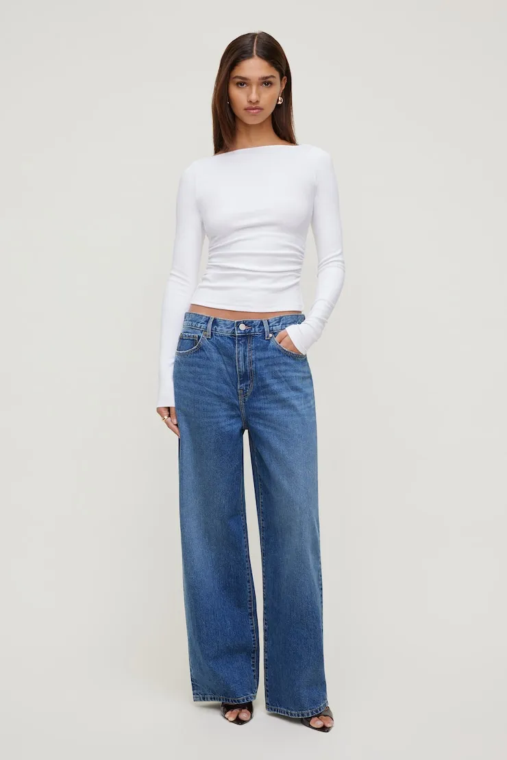 Stella Long Sleeve T Shirt - Dynamite - White - Women Clothing sold by Dynamite product image thumbnail 3